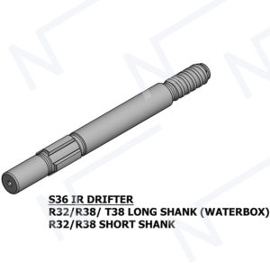 NS36IR Drifter Rock Drill<br>SHANK ADAPTORS