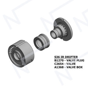 NS36IR Drifter Rock Drill<br>VALVE ASSY-B1270-C2654-A1368